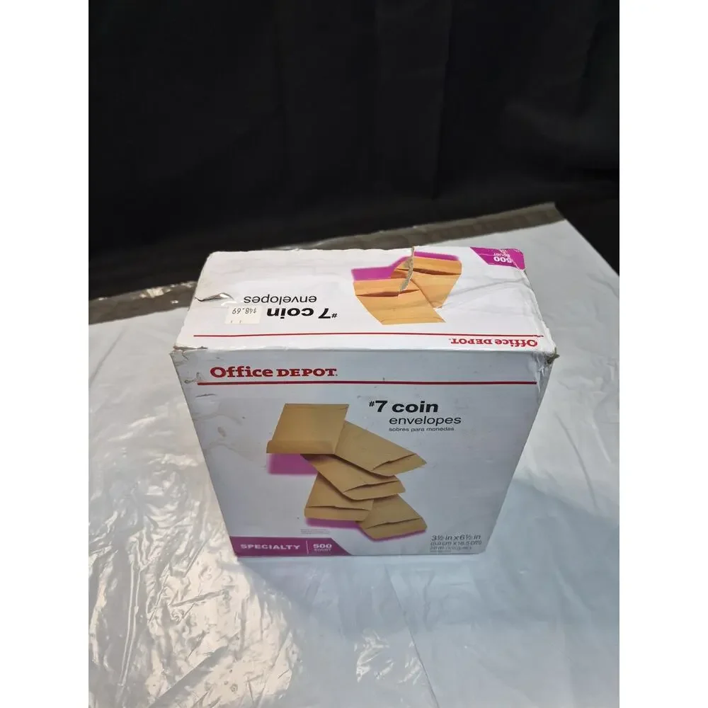 Office Depot #7 Coin Envelopes 3 1/2